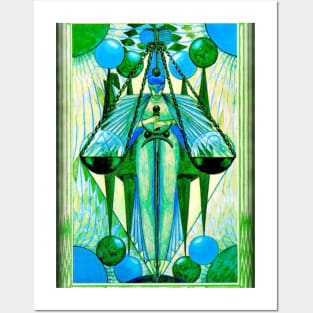 Thoth Tarot - VIII - Adjustment. Posters and Art